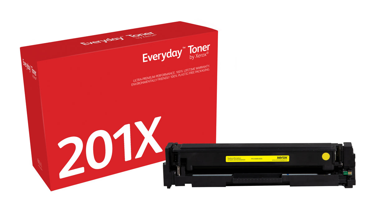 Xerox Everyday Yellow Toner by Xerox compatible with HP 201X (CF402X), High capacity