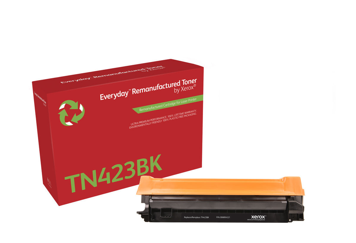 Xerox Everyday Black Remanufactured Toner by Xerox compatible with Brother TN423BK, High capacity