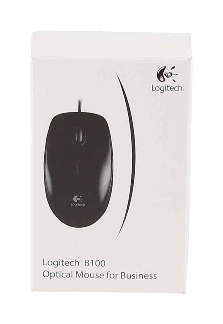 Logitech B100 Optical Mouse For Business Black