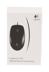 Logitech B100 Optical Mouse For Business Black