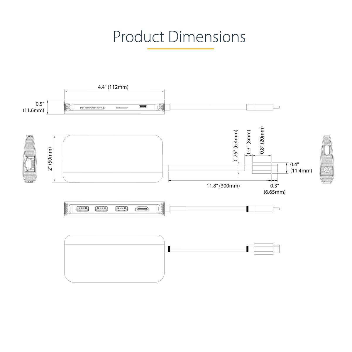 StarTech.com 115B-USBC-MULTIPORT