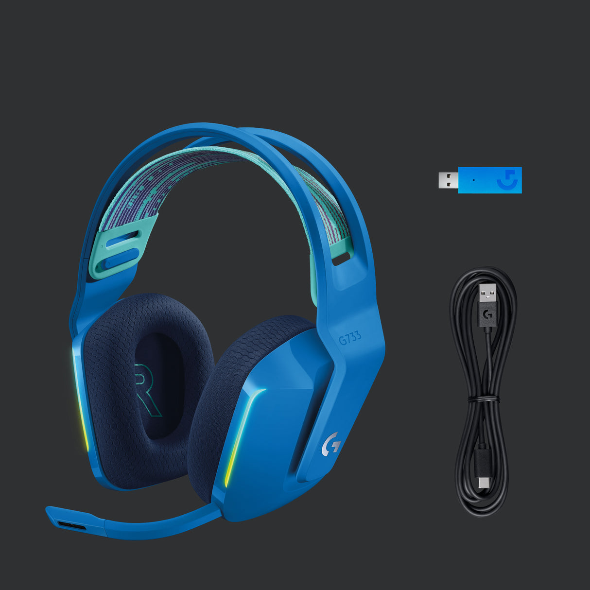LOGITECH G733 LIGHTSPEED HEADSET BLUE EMEA