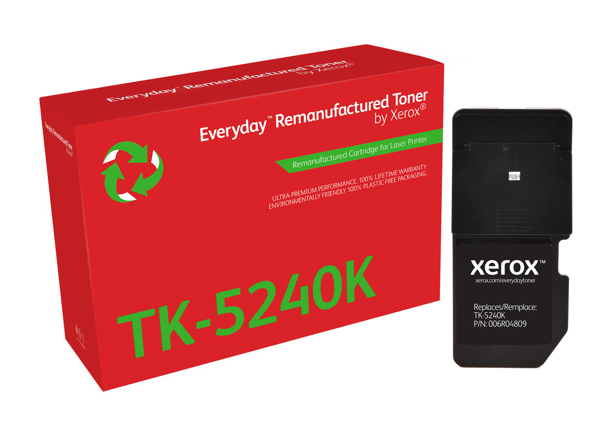 Xerox Everyday Black Remanufactured Toner by Xerox compatible with Kyocera TK-5240K, Standard capacity