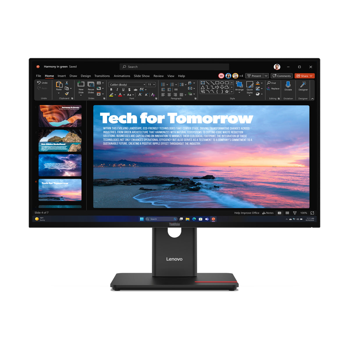 Lenovo ThinkVision T27QD-40 – Black