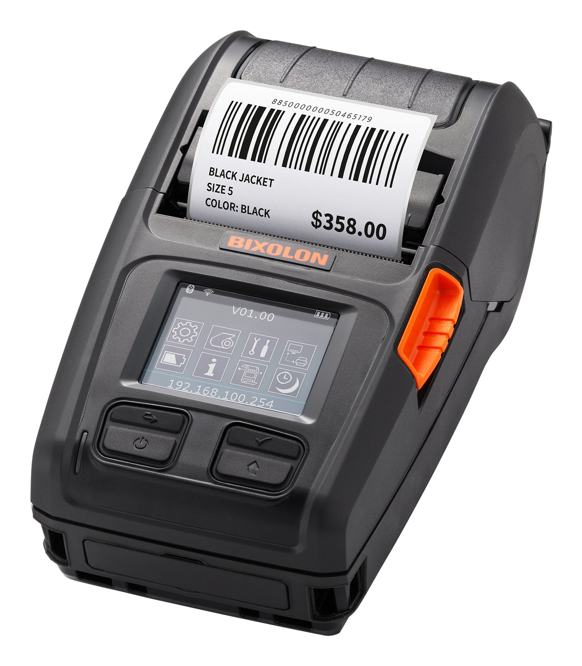 Bixolon XM7-20 WLAN Direct Thermal Mobile Label Printer UP TO 6 Ips 203 dpi