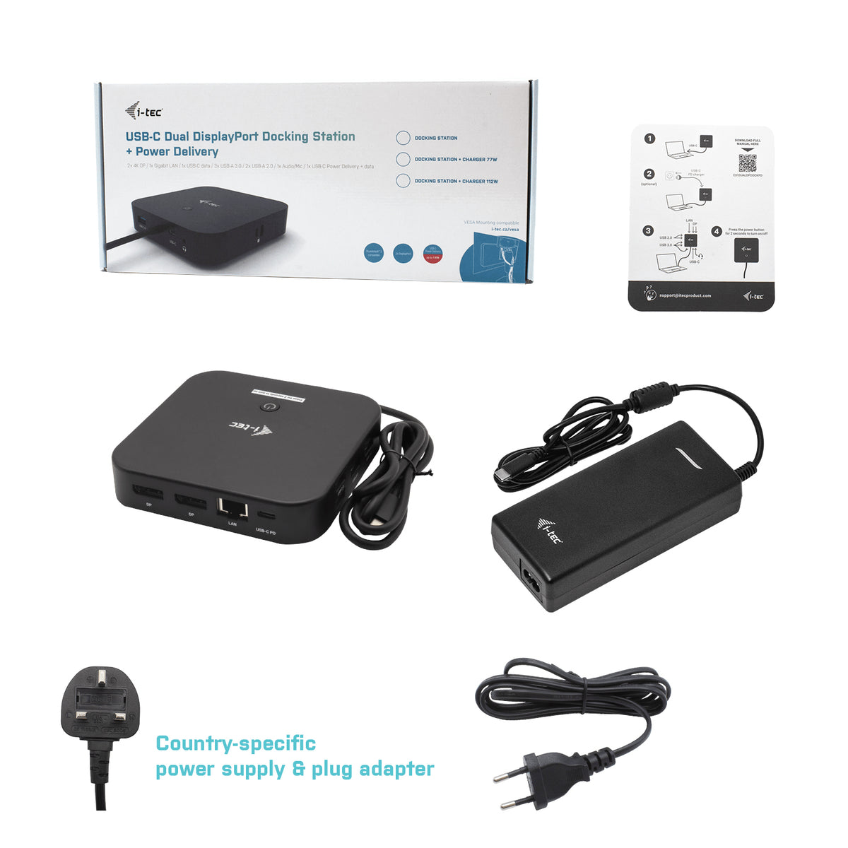 i-tec C31DUALDPDOCKPD100W