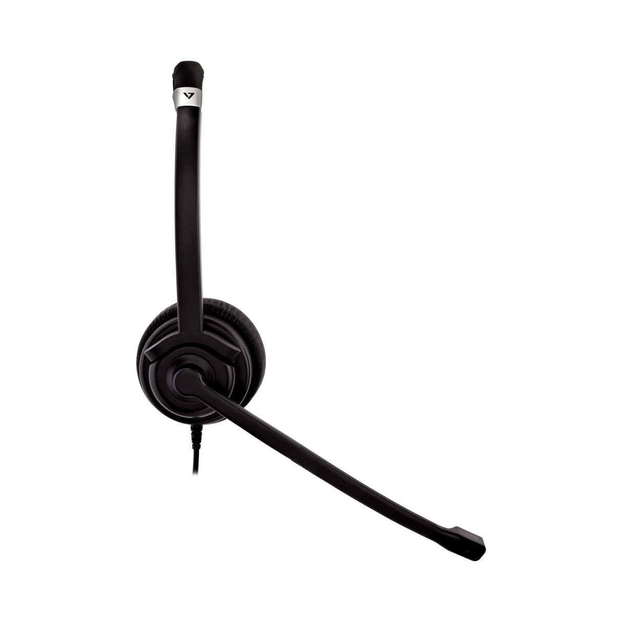 DELUXE MONO HEADSET W/MIC VOL CTRL 1.8M 3.5MM BLK