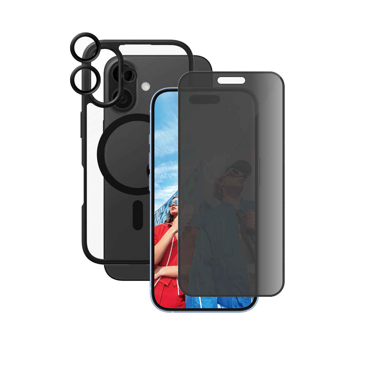 PanzerGlass PanzerGlass® | CARE by PanzerGlass® Flagship 3-in-1 Privacy Bundle iPhone 16