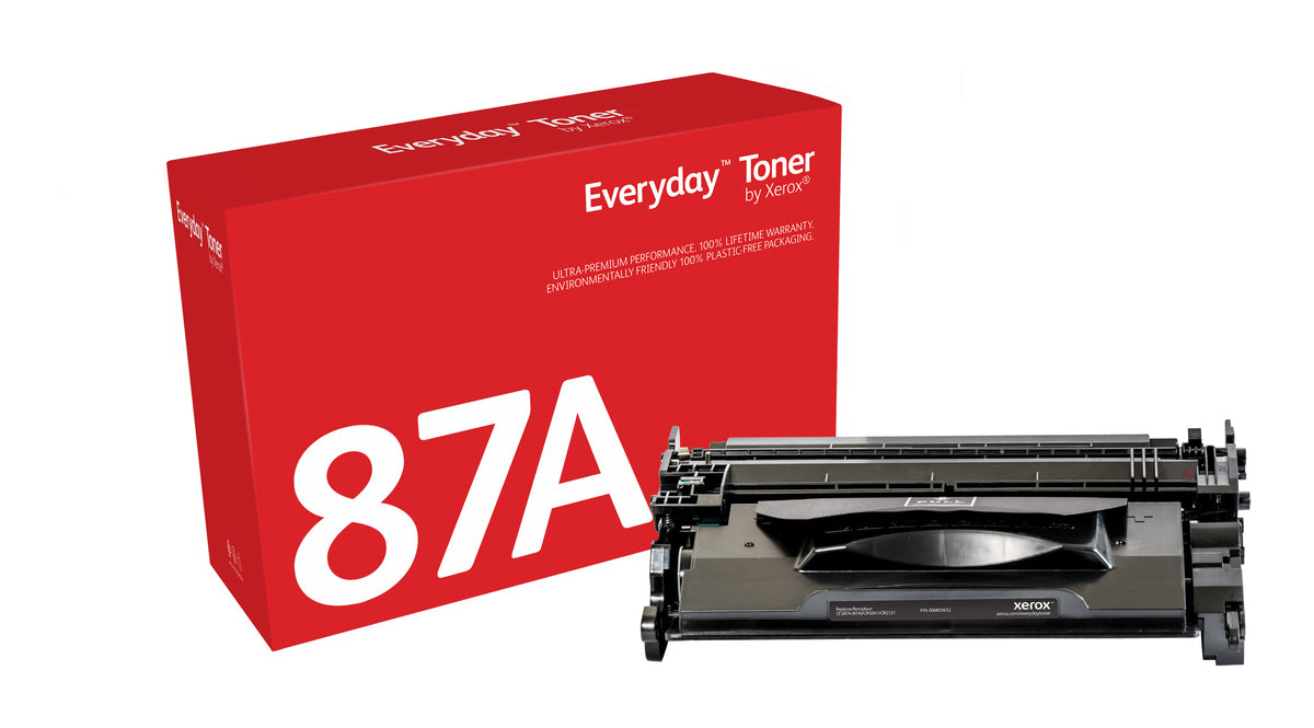 Xerox Everyday Black Toner by Xerox compatible with HP 87A (CF287A), Standard capacity