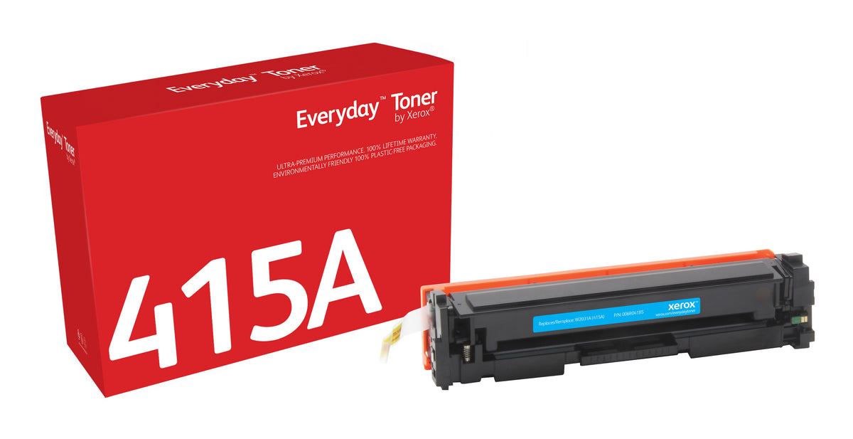 Xerox Everyday Cyan Toner by Xerox compatible with HP 415A (W2031A), Standard capacity