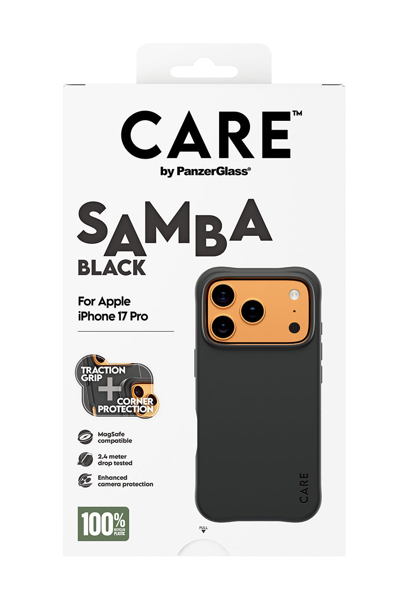 PanzerGlass CARE™ by PanzerGlass® Samba Case Black w. MagSafe iPhone 17 Pro