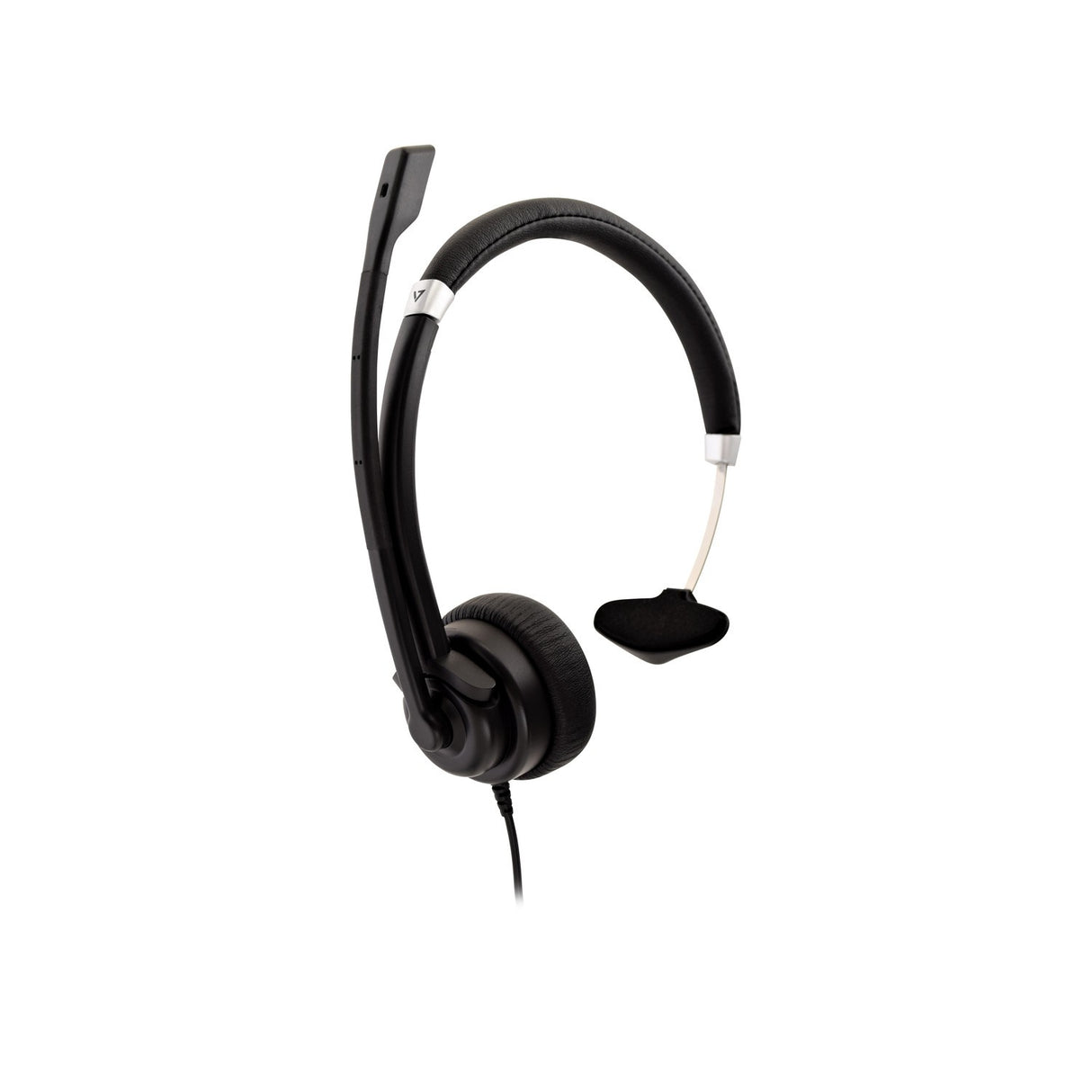 DELUXE MONO HEADSET W/MIC VOL CTRL 1.8M 3.5MM BLK
