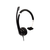 DELUXE MONO HEADSET W/MIC VOL CTRL 1.8M 3.5MM BLK