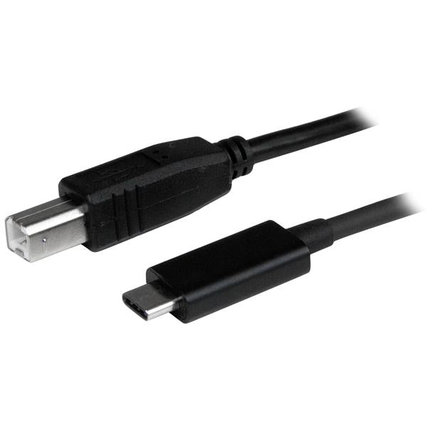 StarTech.com StarTech 3.3ft (1m) USB-B to USB-C Cable, Data Cord, USB 2.0, USB-C Data Transfer Cable