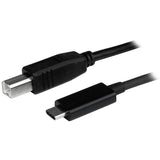 StarTech.com StarTech 3.3ft (1m) USB-B to USB-C Cable, Data Cord, USB 2.0, USB-C Data Transfer Cable