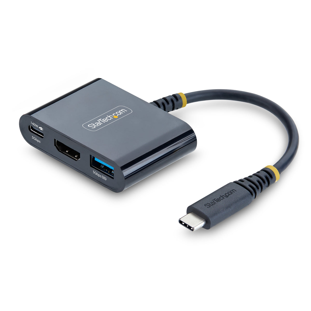 StarTech.com USB-C TO HDMI Multiport Hub 140W Charging 4K 60HZ USB 5GBPS