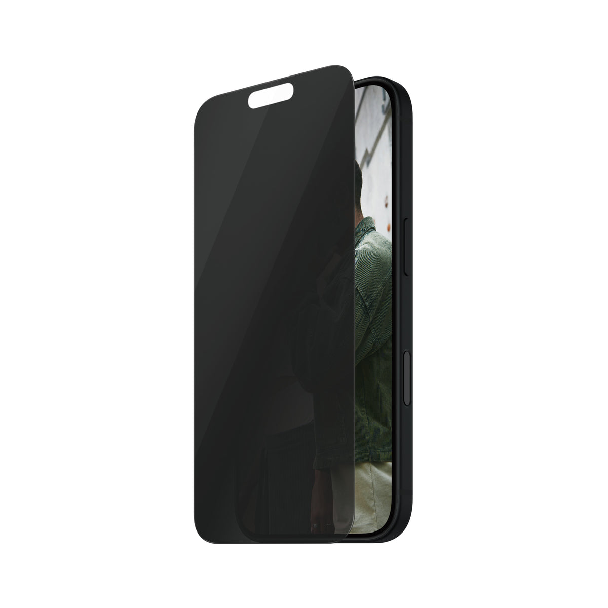 PanzerGlass SAFE. by PanzerGlass® 2-Way Privacy Screen Protector iPhone 16 | 15 | Ultra-Wide Fit | Bulk