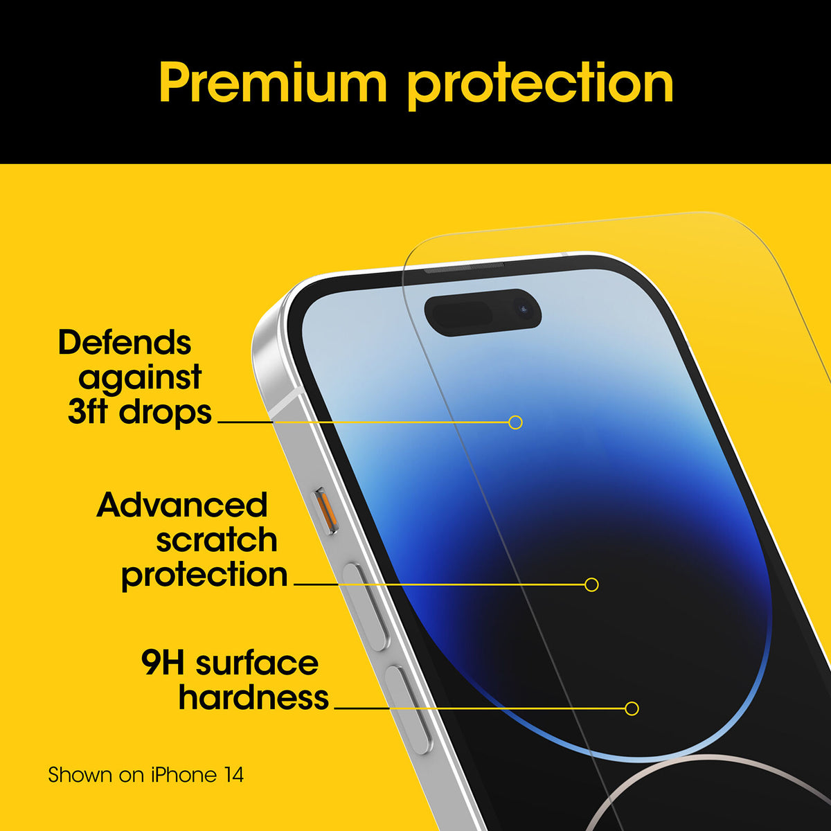 OtterBox Premium Glass Antimicrobial – iPhone 15