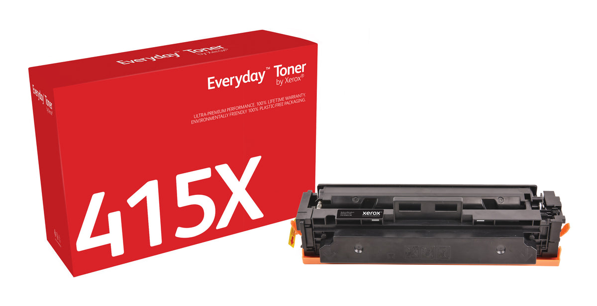 Xerox Everyday Black Toner by Xerox compatible with HP 415X (W2030X), High capacity
