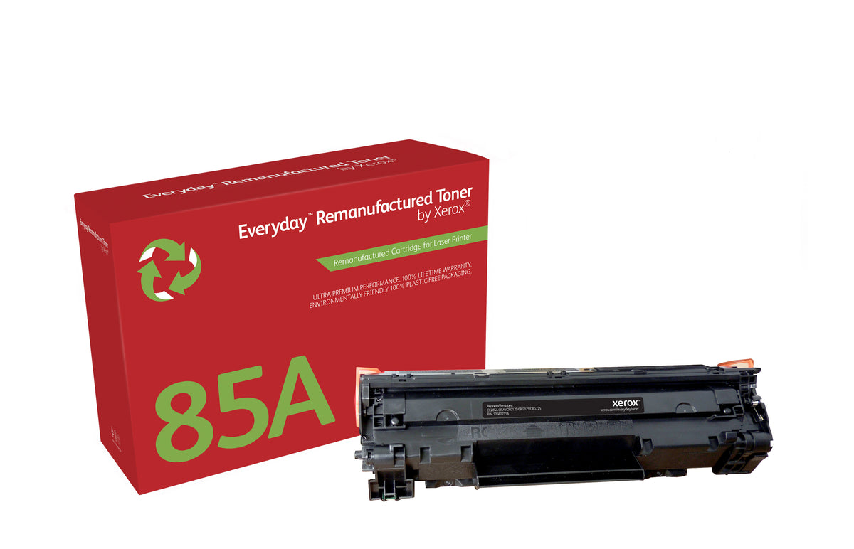 Xerox Everyday Mono Remanufactured Toner by Xerox compatible with HP 85A (CE285A), Standard capacity