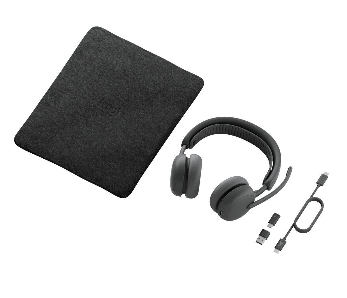 Logitech Zone Wireless 2 ES for Business, Teams version, Graphite, with receiver