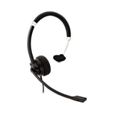 DELUXE MONO HEADSET W/MIC VOL CTRL 1.8M 3.5MM BLK