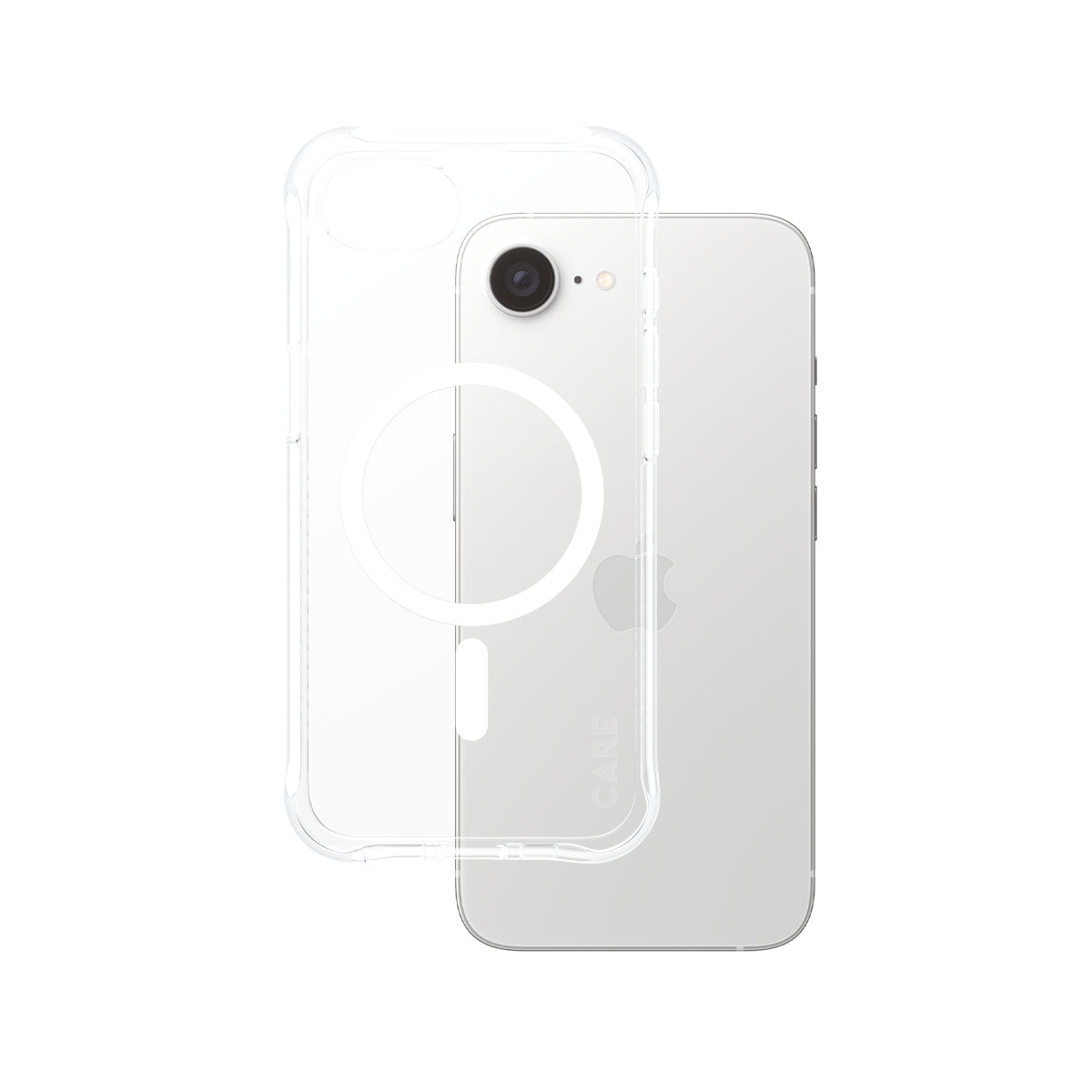 PanzerGlass CARE™ by PanzerGlass® Samba Case Transparent w. White Qi Compatible iPhone 17e | 16e