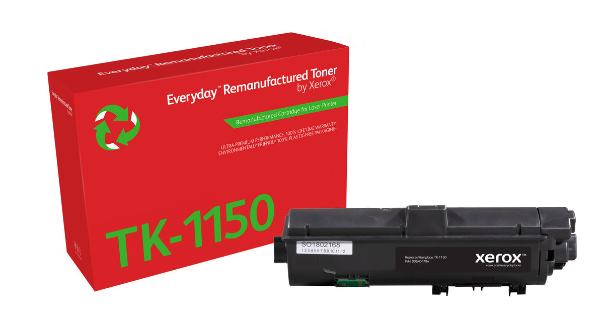 Xerox Everyday Black Remanufactured Toner by Xerox compatible with Kyocera TK-1150, Standard capacity