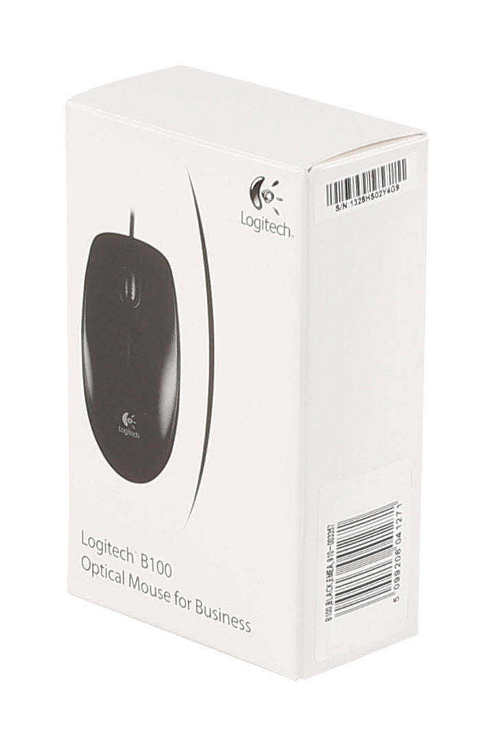 Logitech B100 Optical Mouse For Business Black