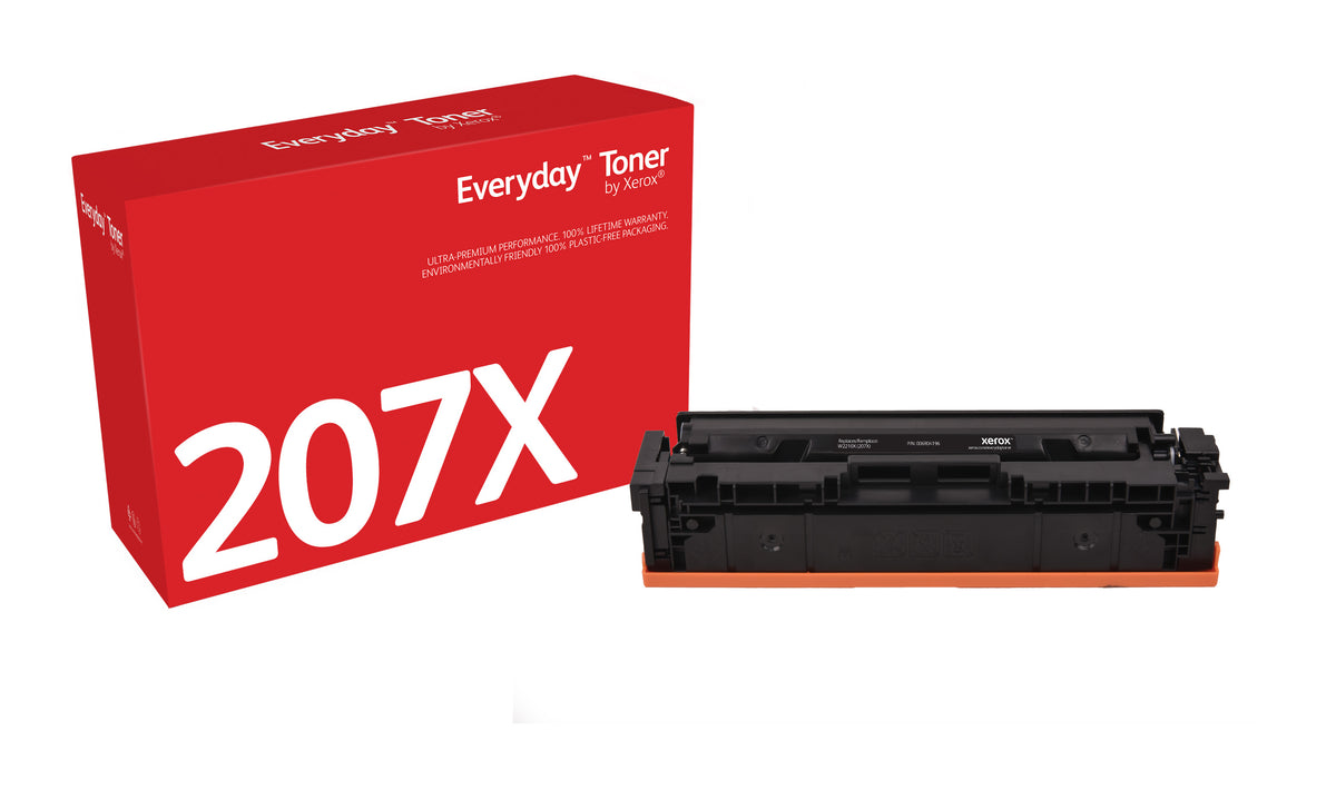 Xerox Everyday Black Toner by Xerox compatible with HP 207X (W2210X), High capacity