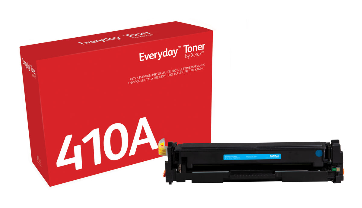 Xerox Everyday Cyan Toner by Xerox compatible with HP 410A (CF411A), Standard capacity