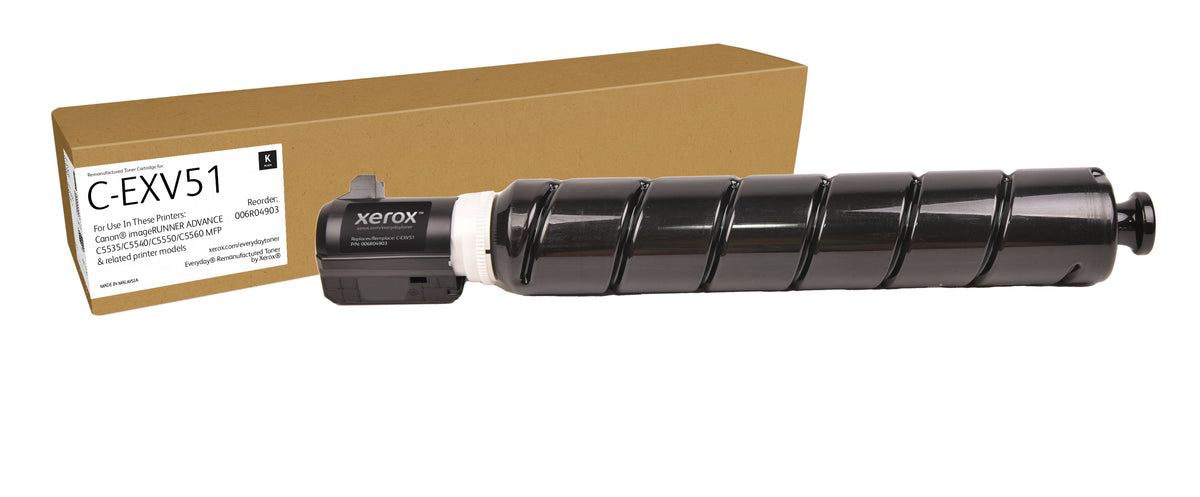 Xerox Everyday Black Remanufactured Toner by Xerox compatible with Canon C-EXV51 (0481C002), Standard capacity