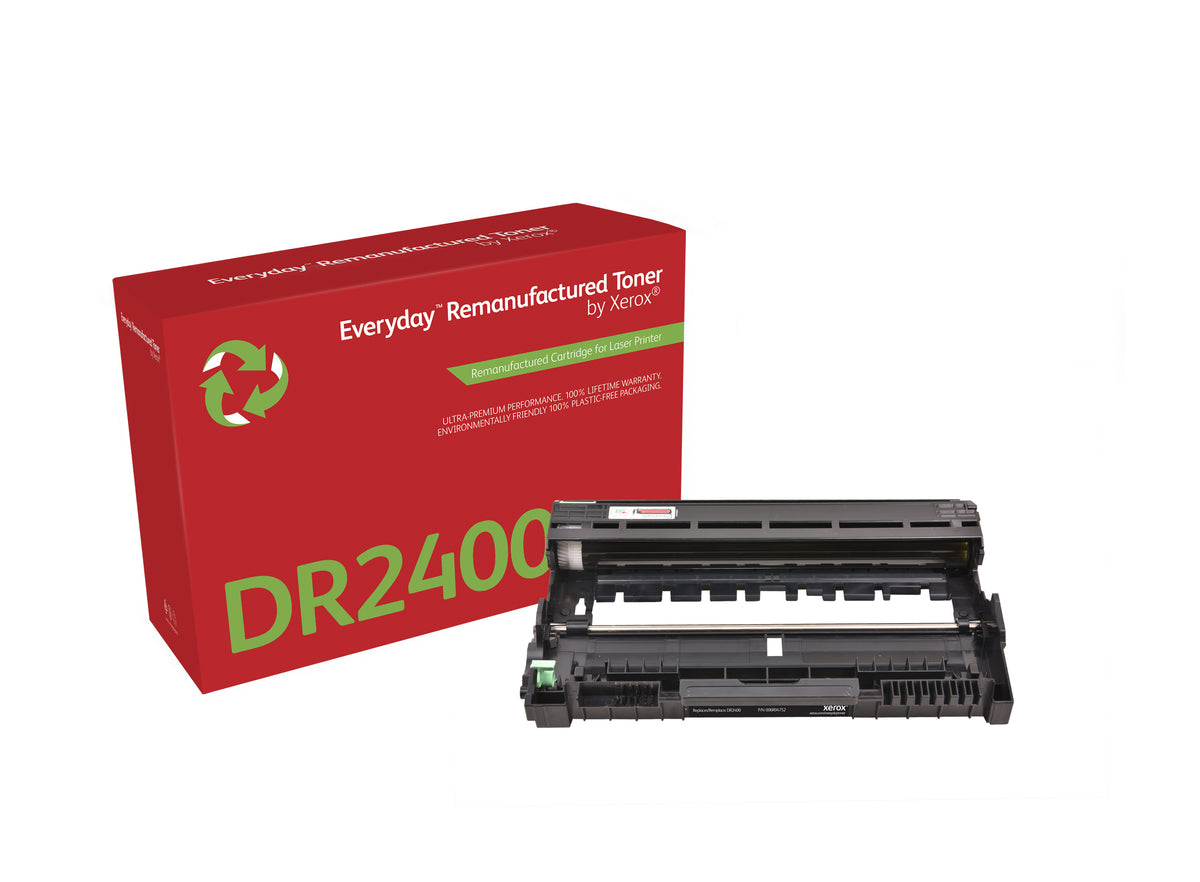 Xerox Everyday Mono Drum Remanufactured by Xerox compatible with Brother DR2400, Standard capacity