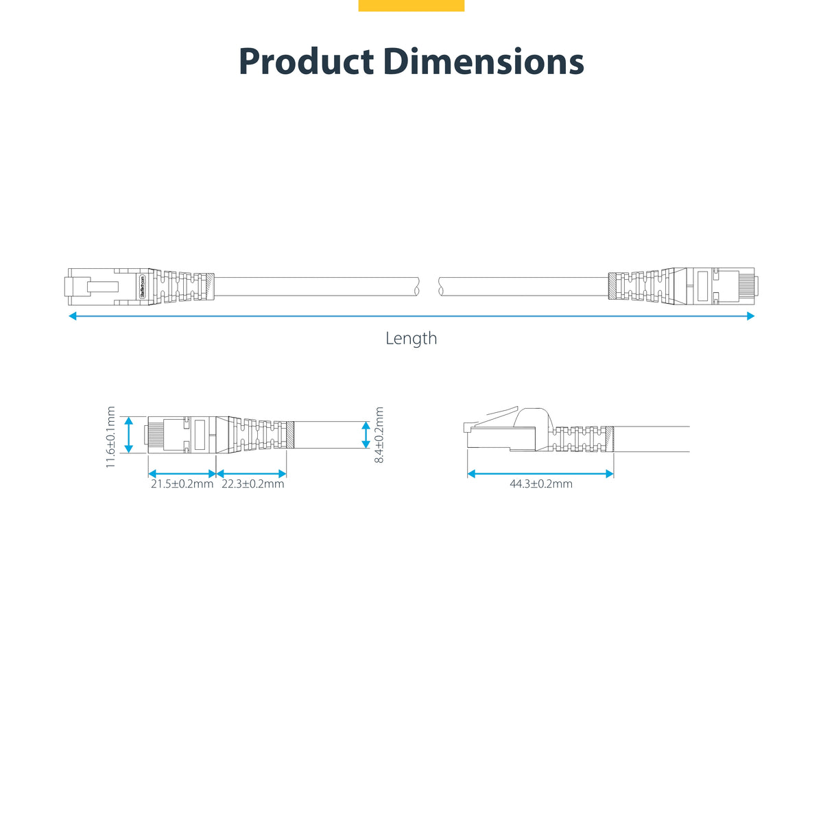 StarTech.com NLWH-1M-CAT8-PATCH