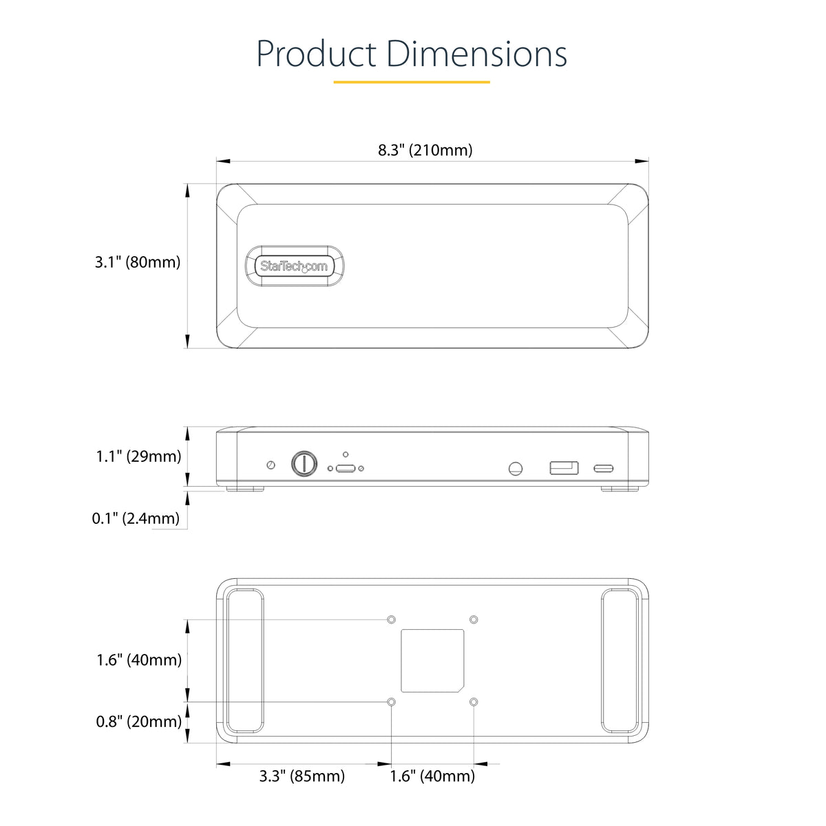 StarTech.com USB-C Doc USB-C HDMI Hub/7 Port USB Dock Chromebook Only