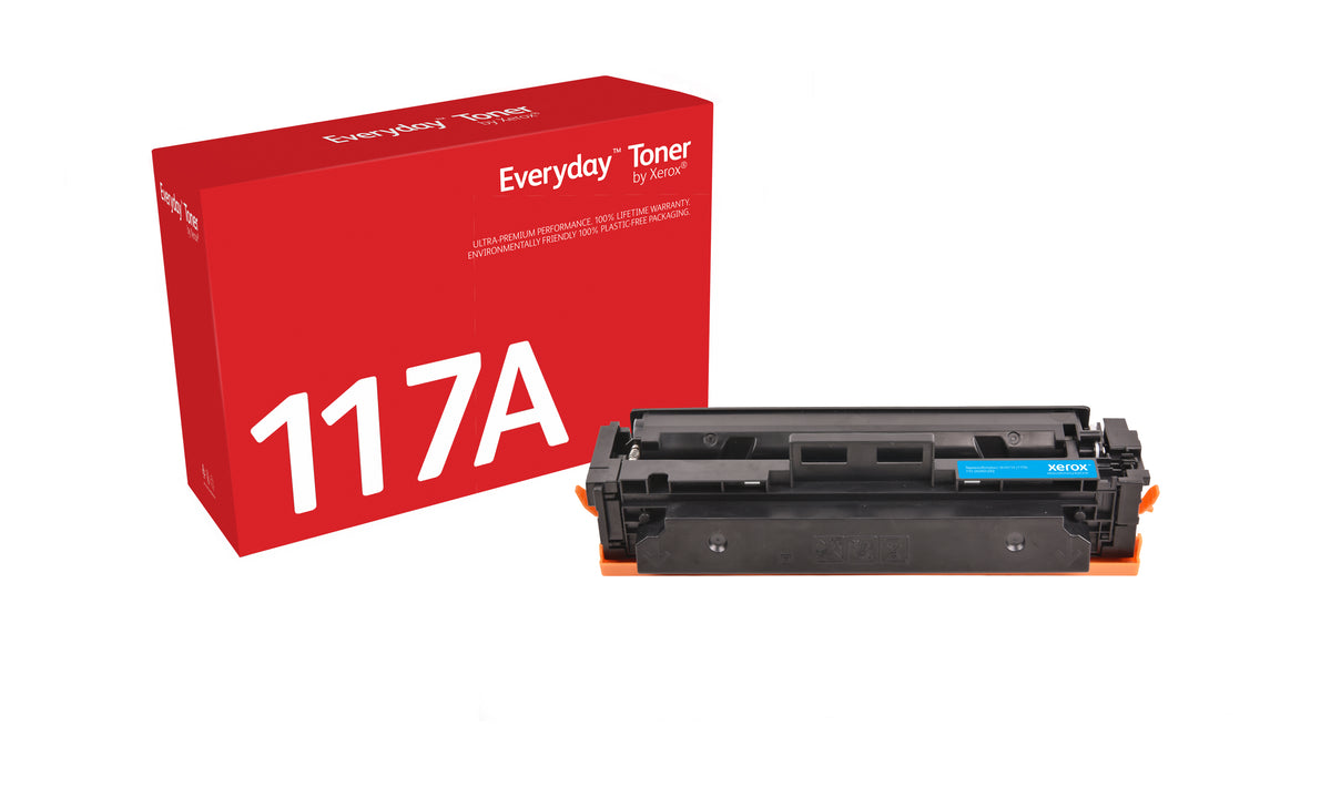 Xerox Everyday Cyan Toner by Xerox compatible with HP 117A (W2071A), Standard capacity