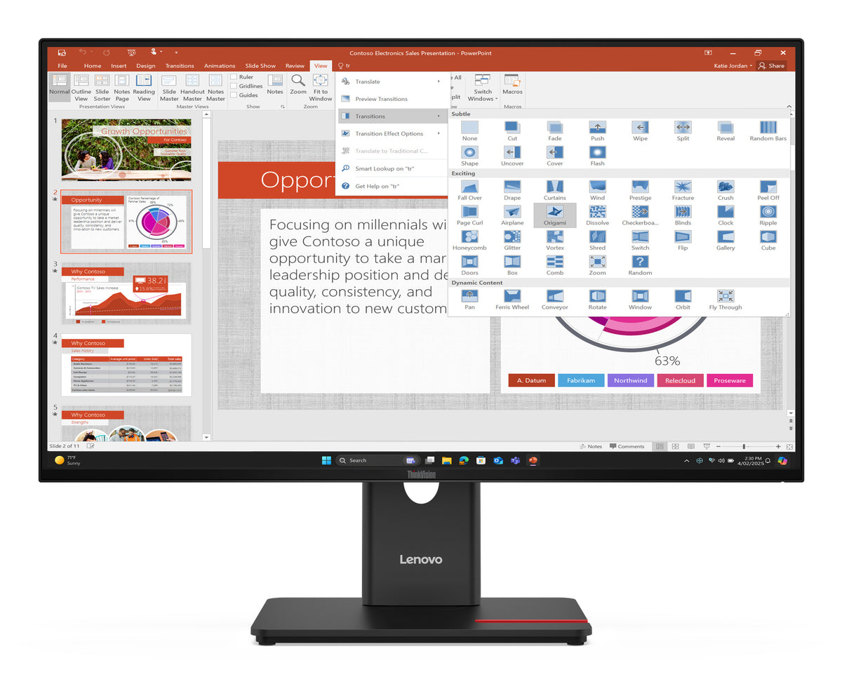 Lenovo ThinkVision T27-40 – Black