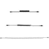 USB TO LIGHTNING CABLE - 1M (3.3FT) COILED CABLE BLACK