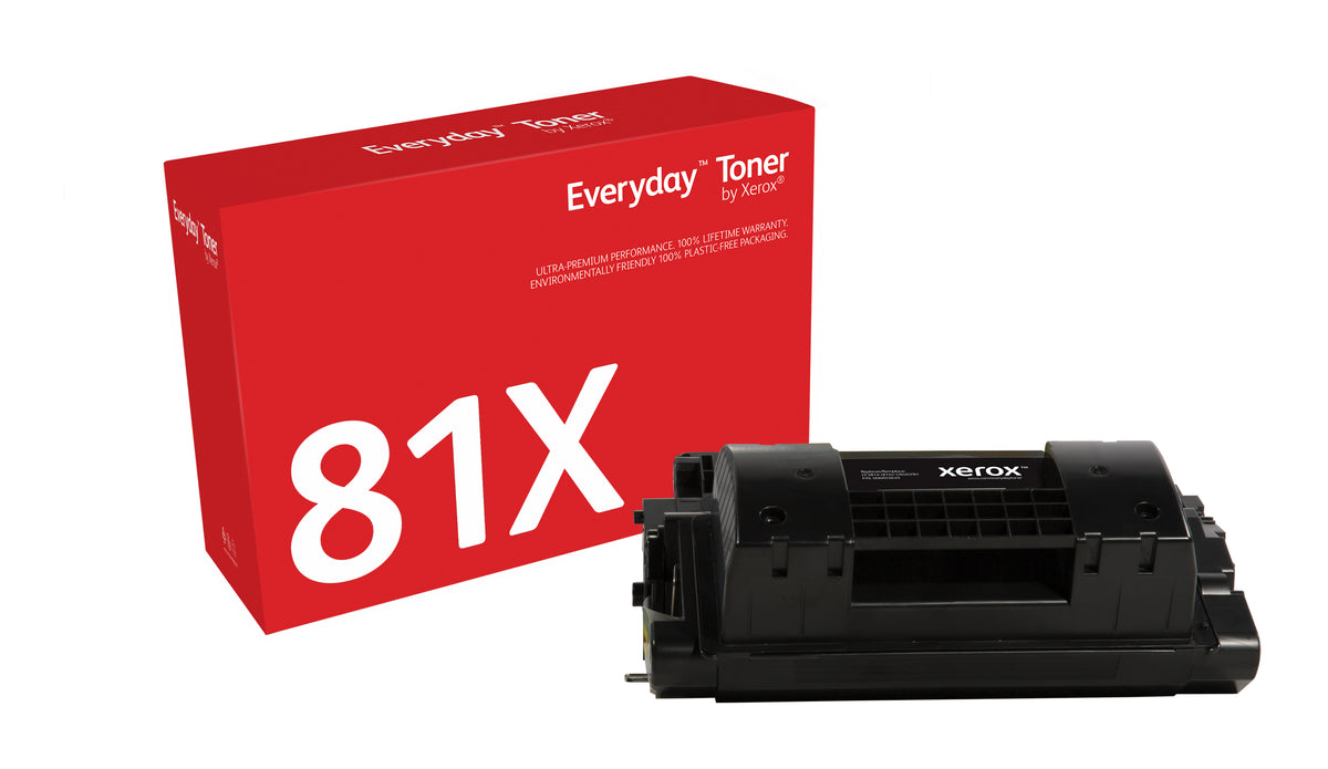 Xerox Everyday Black Toner by Xerox compatible with HP 81X (CF281X), High capacity
