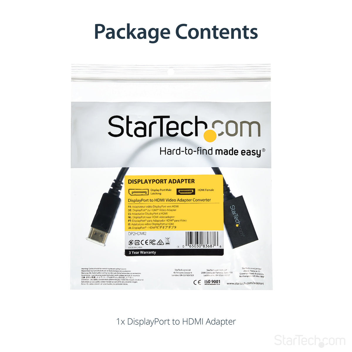 StarTech.com DP2HDMI2