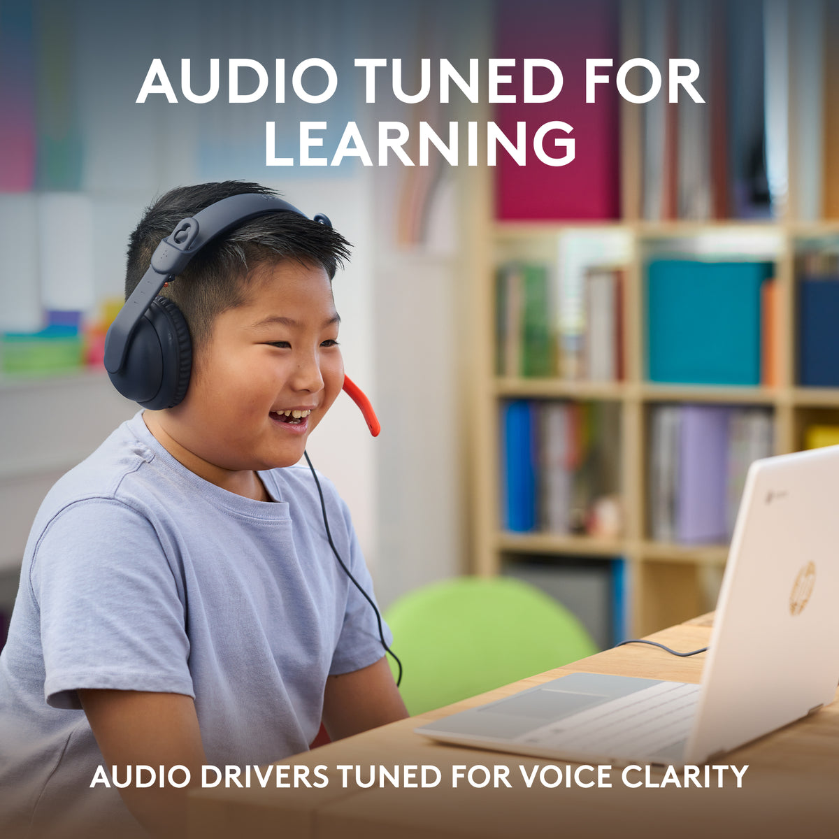 Logitech Zone Learn Classic Blue WW-9006 ON Ear USB-C