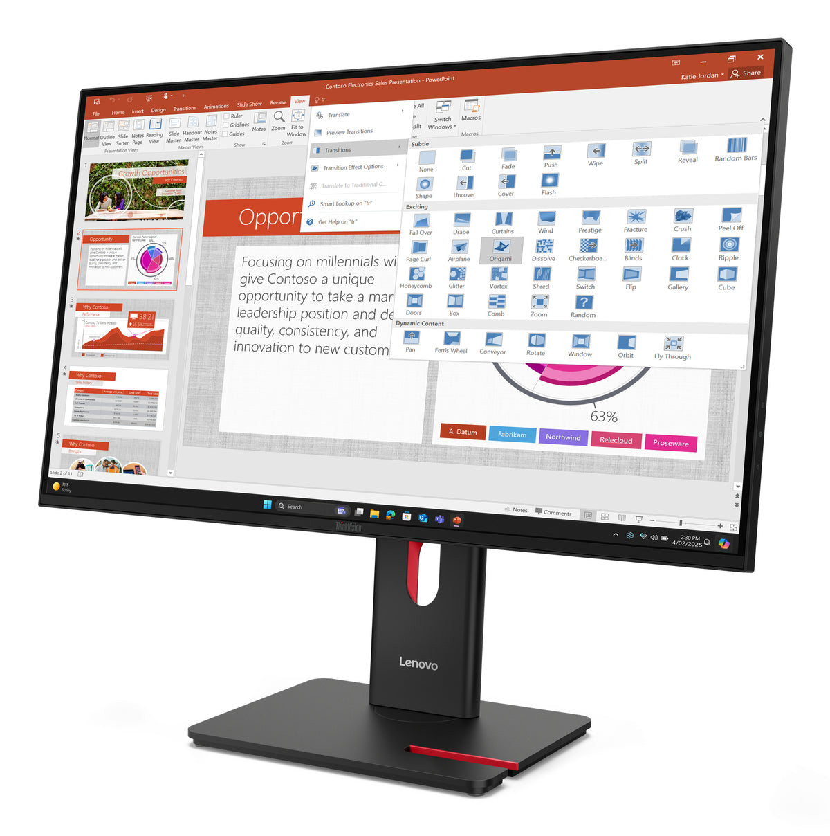 Lenovo ThinkVision T27-40 – Black