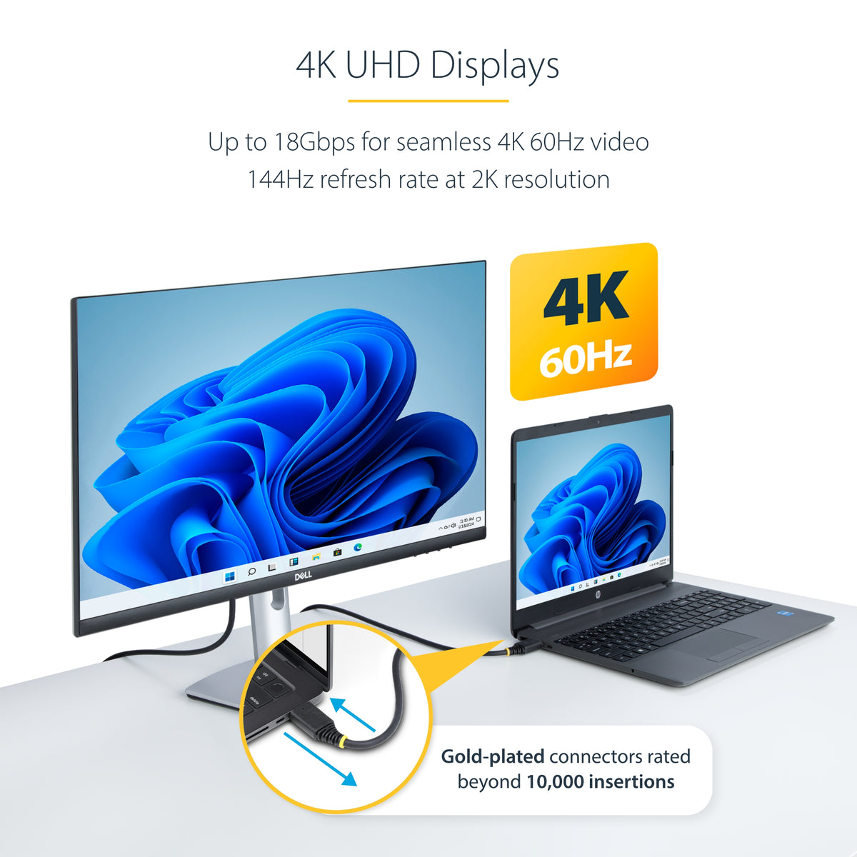 StarTech.com HDMI2-CABLE-4K60-4M