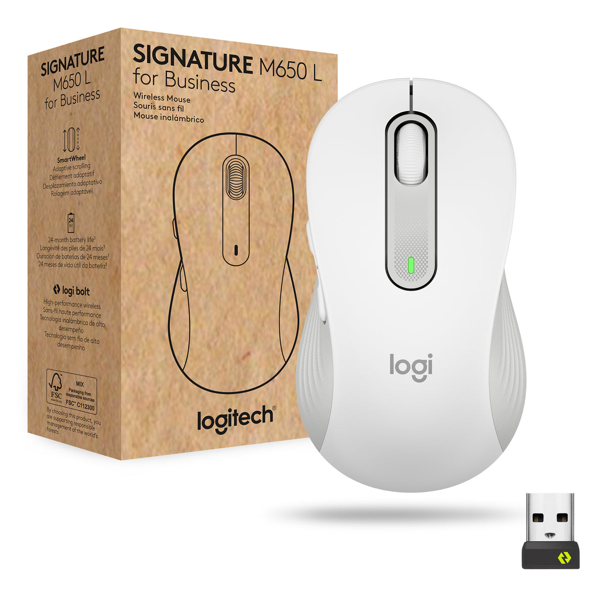 Logitech Signature M650 L for Business – White