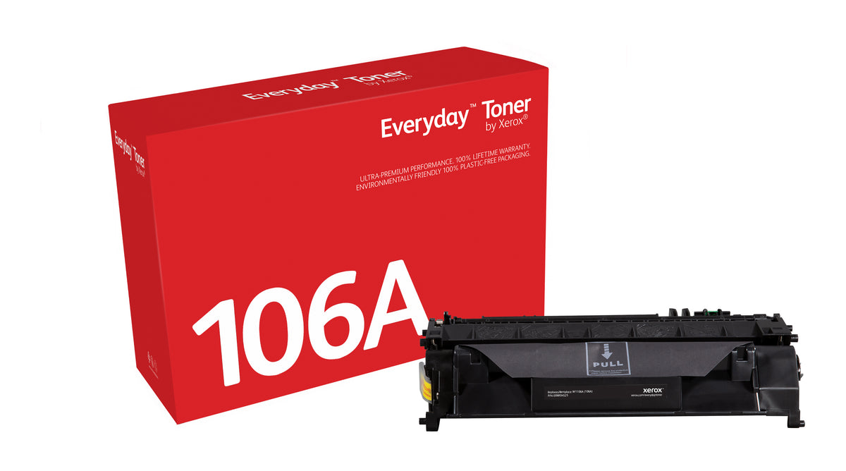 Xerox Everyday Black Toner by Xerox compatible with HP 106A (W1106A), Standard capacity