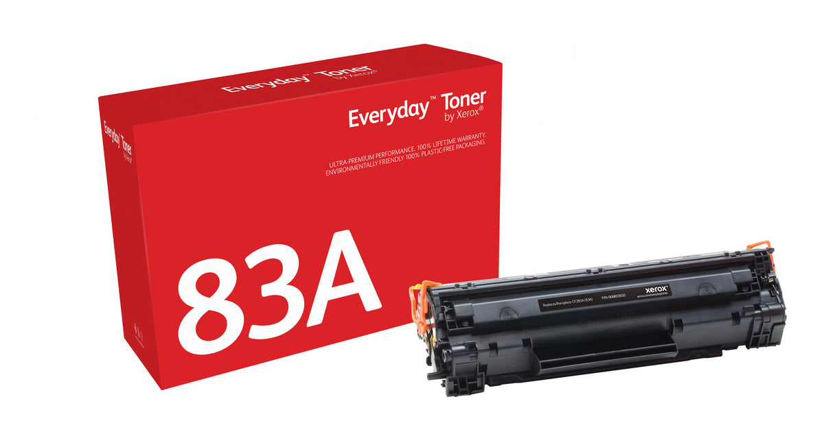 Xerox Everyday Black Toner by Xerox compatible with HP 83A (CF283A), Standard capacity