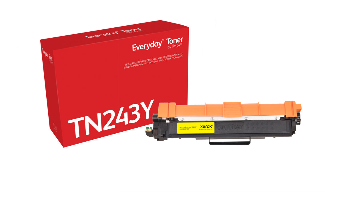 Xerox Everyday Yellow Toner by Xerox compatible with Brother TN-243Y, Standard capacity