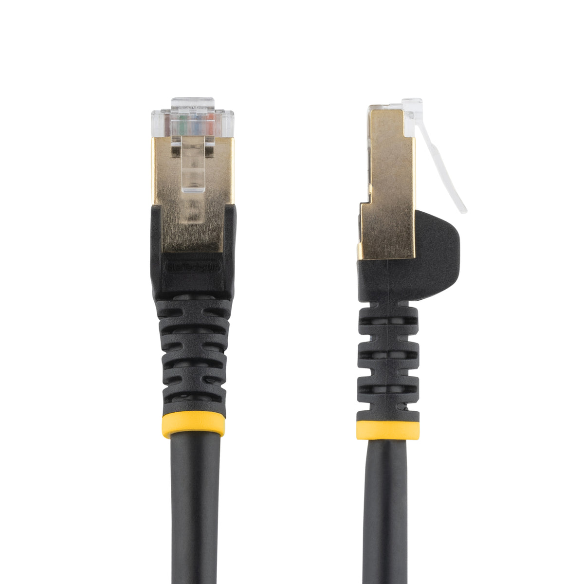 StarTech.com 1M CAT6A Patch Cable Black Cat 6A Network Cable Stp