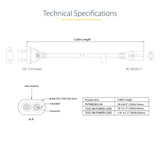 StarTech.com 752E-3M-POWER-LEAD