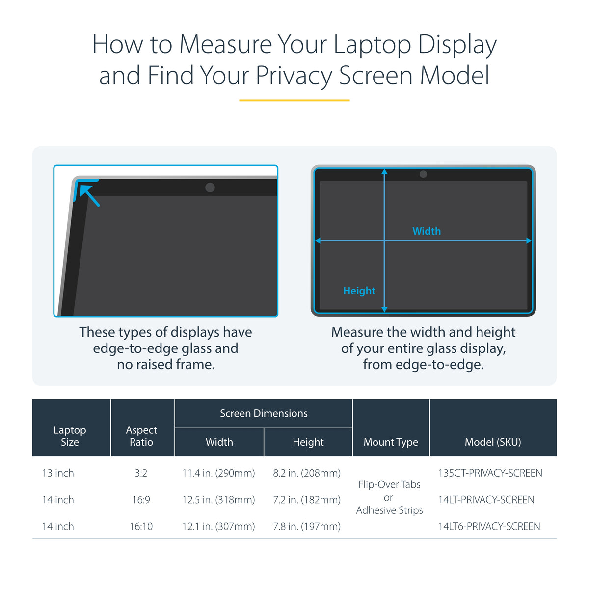 StarTech.com 14LT6-PRIVACY-SCREEN